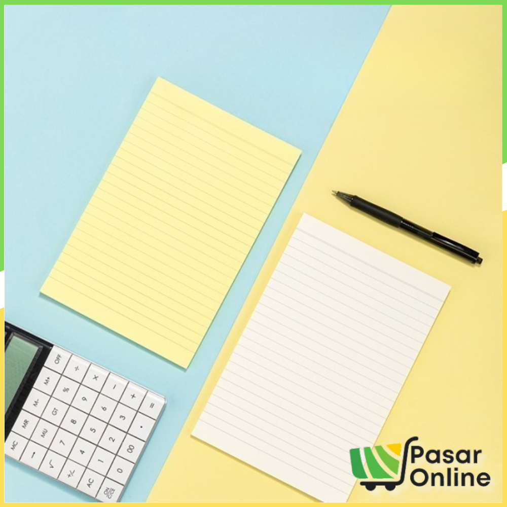 

DELI043 Sticky Notes / Memo Tempel Bergaris 50 lembar 20cm Lem Kuat 21582 Y1683