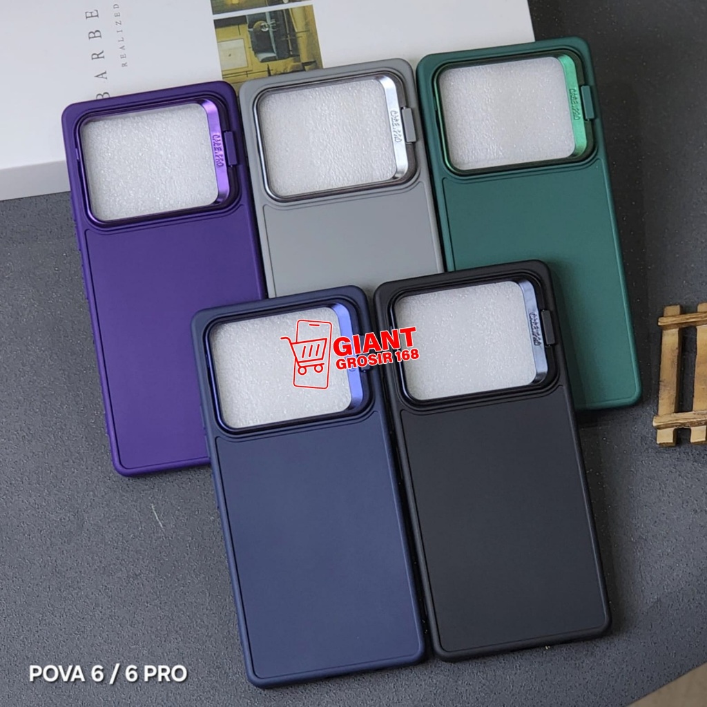 Case Tecno Pova 6 Tecno Pova 6 Pro Softcase Macaron Stand Ring Kamera Case Tecno Pova 6 Tecno Pova 6