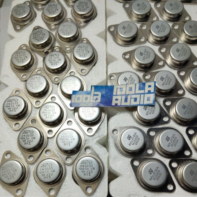 (1 SET) Transistor JENGKOLAN MJ 2955 / 2N 3055 ST Malaysia | TR Jengkol
