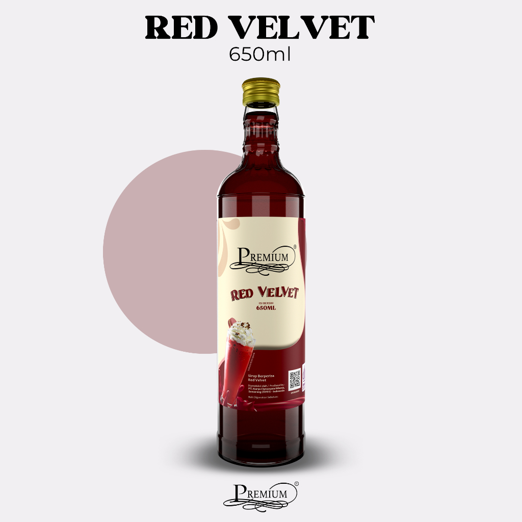 

Premium Syrup - Red Velvet 650ml (Minuman Sirup untuk HORECA)