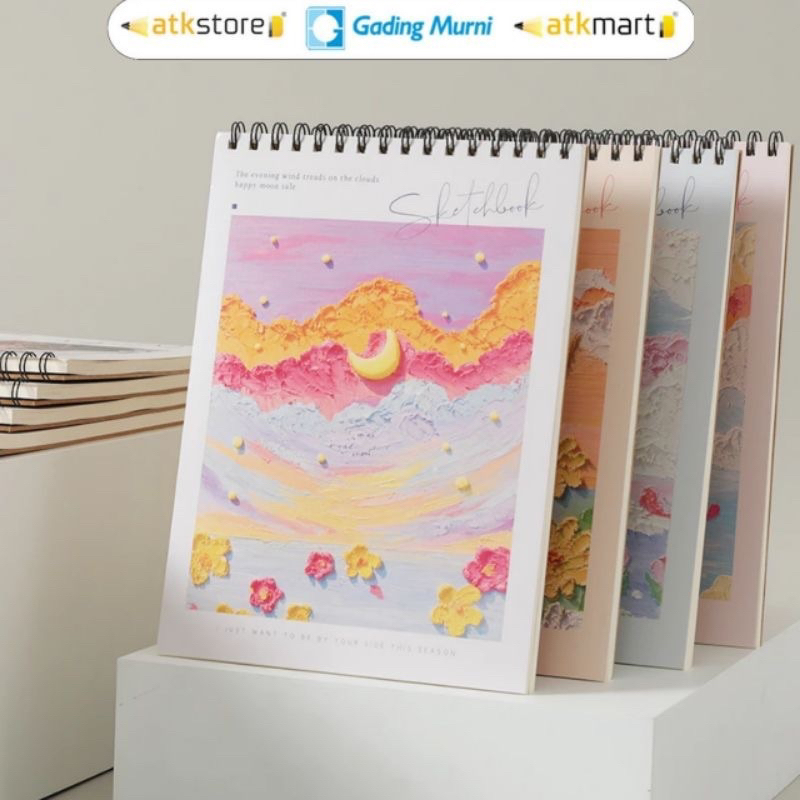 

V Tec Sketch Book A4 Spiral Isi 30 Lembar 100 160 gsm - Buku Sketsa / Buku Gambar / Sketch Book Paper
