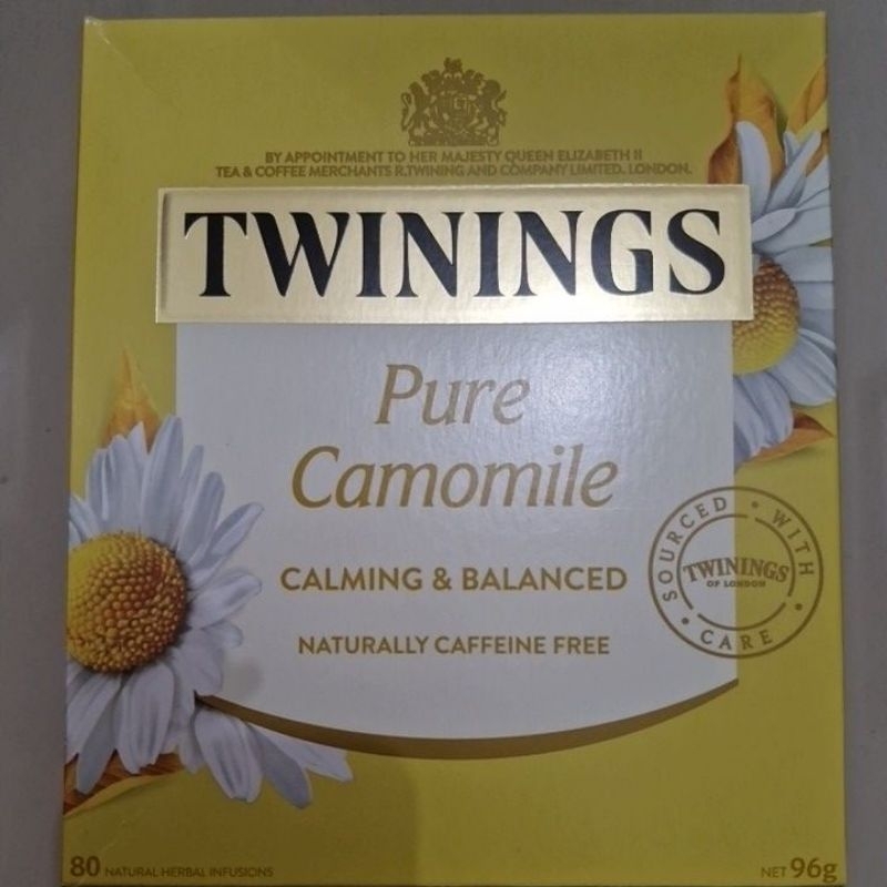 

Twinings Pure Camomile Calming & Balanced Naturally Caffeine Free isi 80 Tea bags