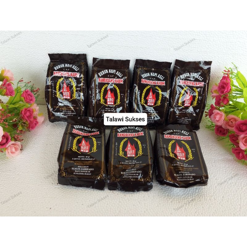

(20 bungkus) kopi bubuk rangkiang kaum kopi asli Batusangkar 45 gram