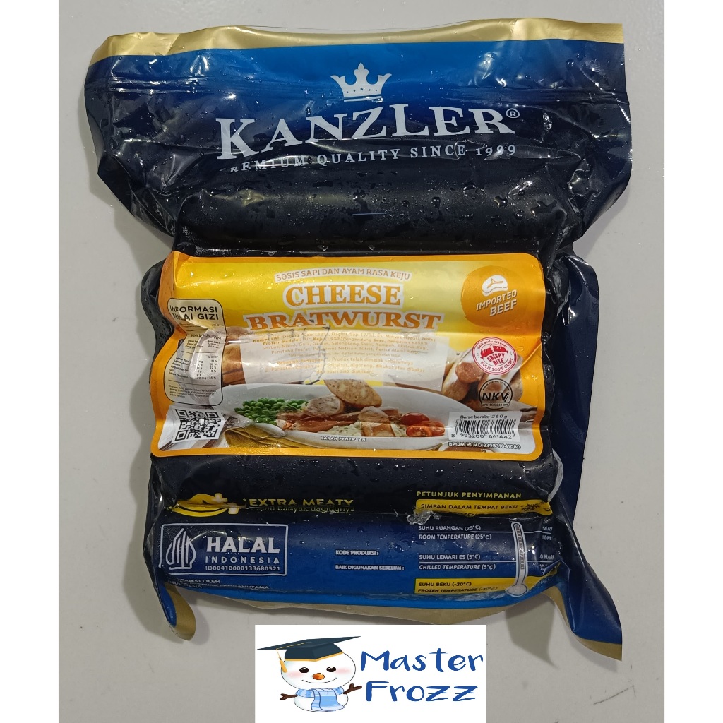 

Kanzler Sosis Cheese Bratwurst 360gr