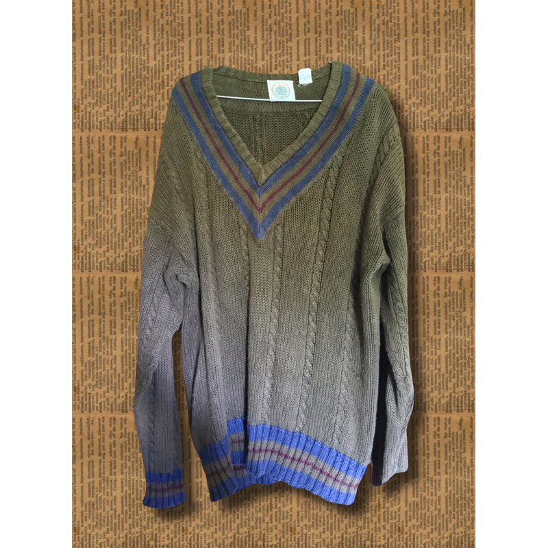 Sweater Rajut V Neck