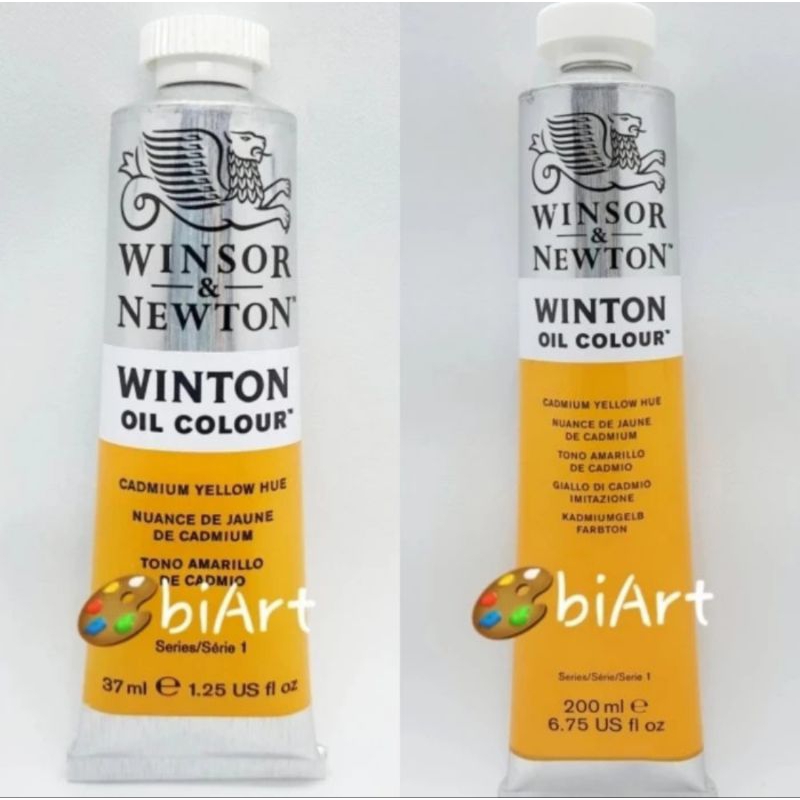 

Cat Minyak Winton Oil Colour 200ml / 37ml Cadmium Yellow Hue Winsor & Newton