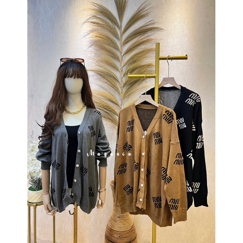 Cardigan Rajut Miumiu