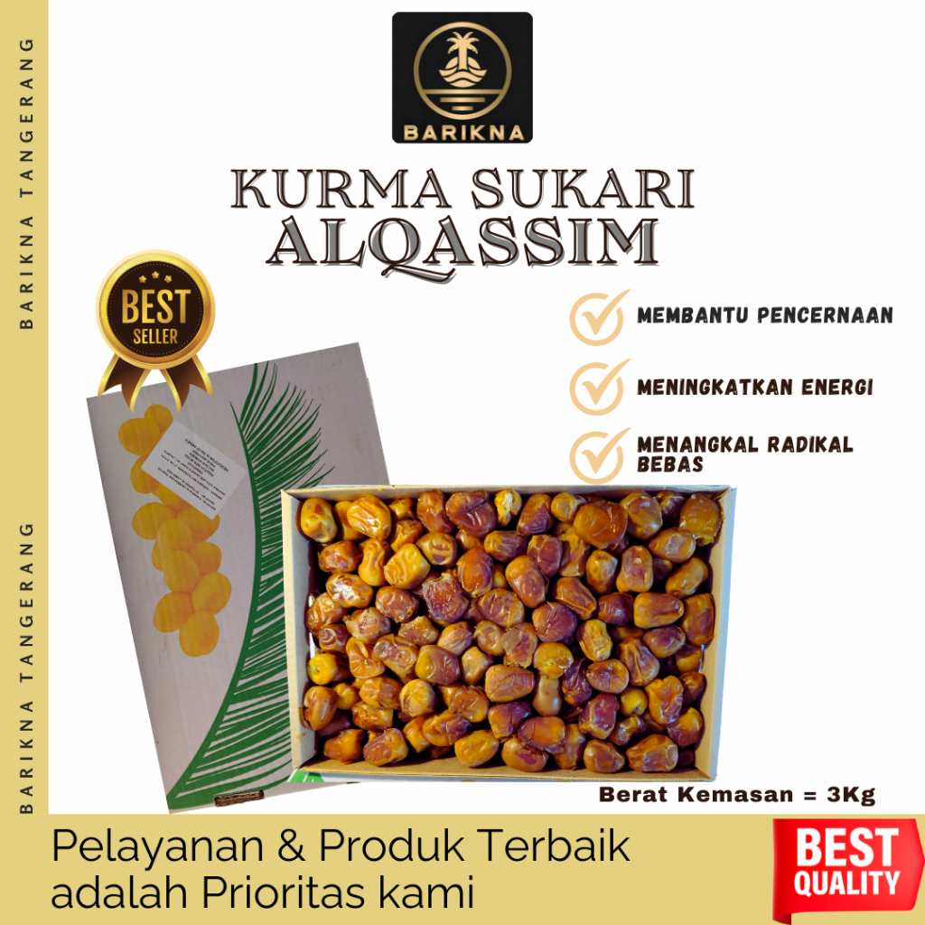 Sukari/Kurma Sukari/Sukari 3Kg/Sukari Fresh/Dus 3Kg Pasti Diskon
