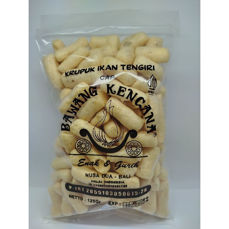 

Kerupuk Ikan Tenggiri cap Bawang Kencana 125gr Oleh Oleh Khas Bali