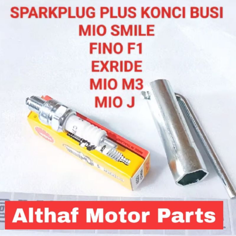 SPARKPLUG PLUS KUNCI BUSI MIO SMILE MIO SPORTY FINO LAMA MIO SOUL KARBU NOUVO MIO J MIO GT FINO F1 E