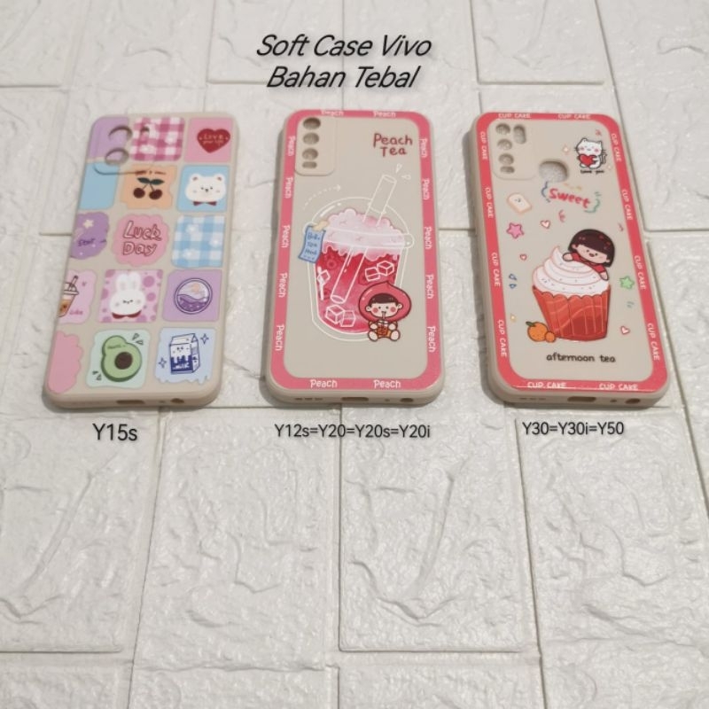 Soft Case Hp Vivo Motif - Soft Case Vivo Y21 - Soft Case Vivo Y20 - Soft Vivo Y15 - Soft Case Vivo Y