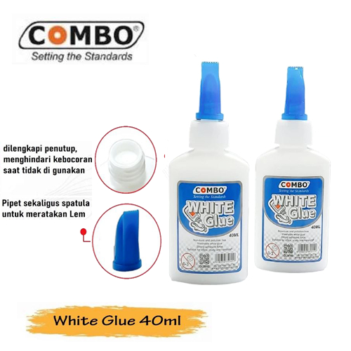 

Lem Perekat Serbaguna Lem Cair Putih White Glue 40ml GLW-40