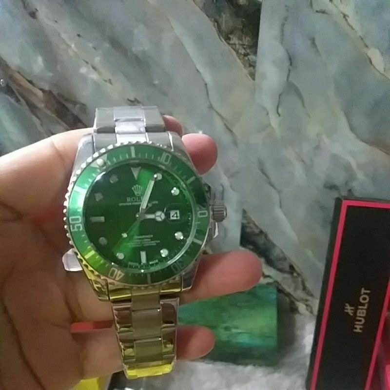 Terlaris 100%Original ROLEX AVENGER AUTOMATIC GARANSI TALI RANTAI
