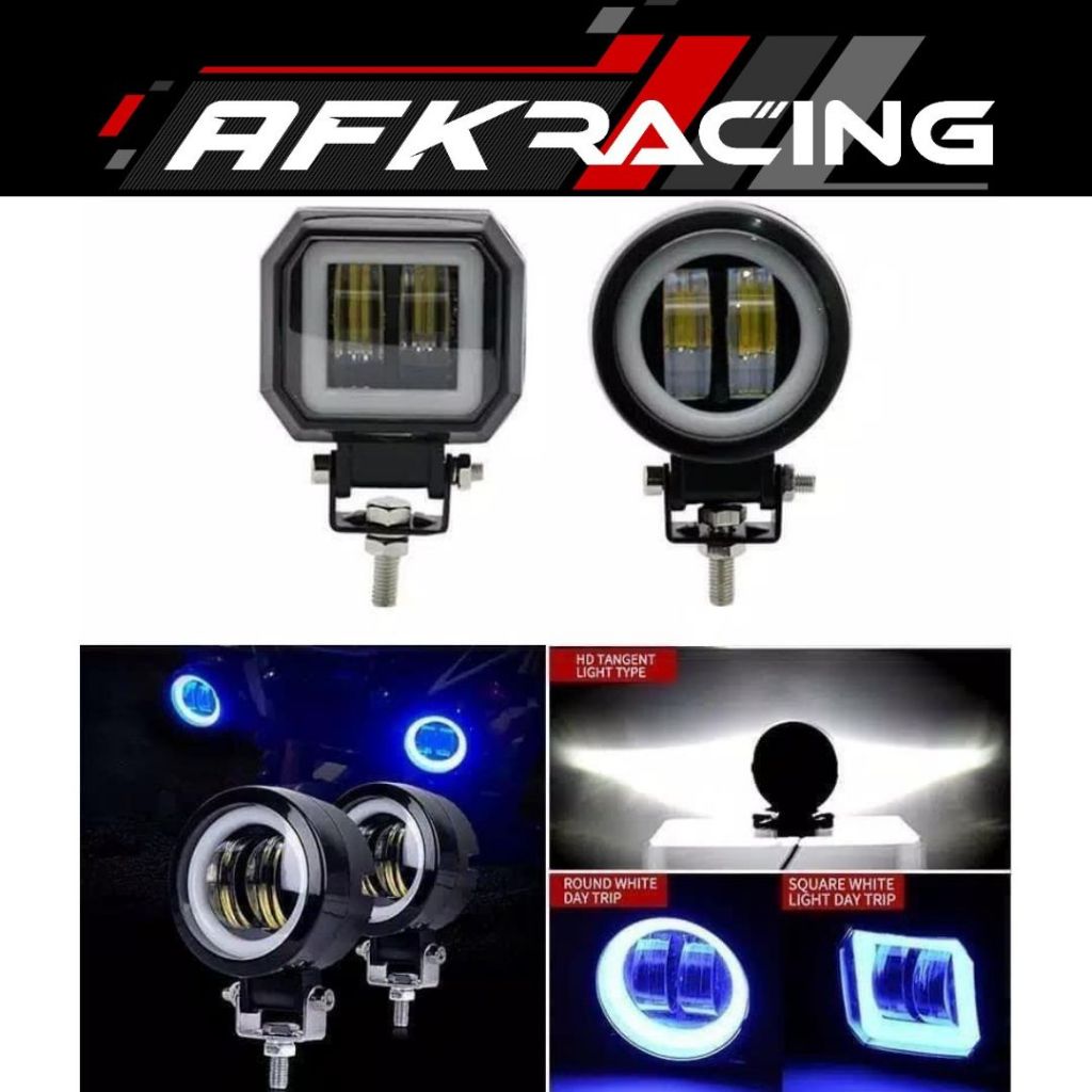 promo discount Lampu Tembak Cwl - Lampu Tembak Daymaker Mini Bulat kotak - Lampu Sorot Ring kotak - 