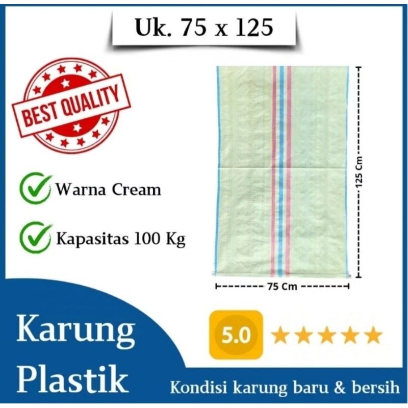 ECER KARUNG PLASTIK BEKAS UKURAN 75 X 115 HARGA TERMURAH