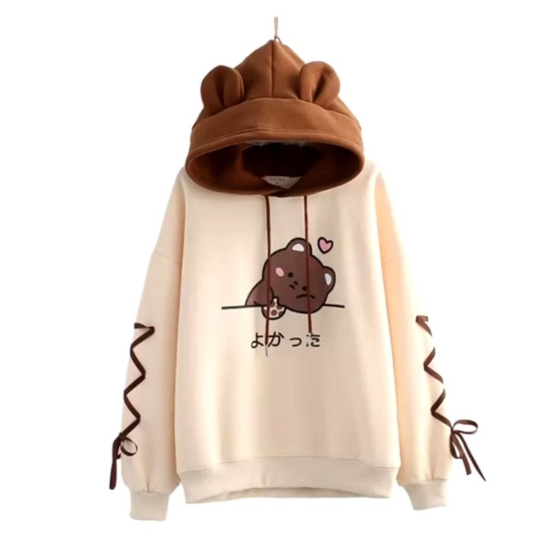 Sweater Hoodie Cookies Oversize lucu