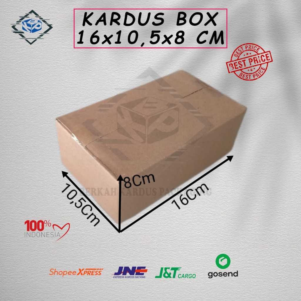 

Kardus box 16x10,5x8 cm single wall baru