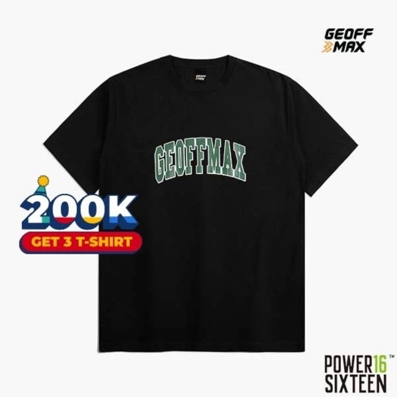 Geoff Max T-Shirt Curved Black