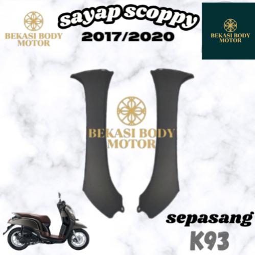 SAYAP KAP DEPAN KANAN DAN KIRI SCOOPY ESP NEW K93 COKLAT DOF 2017 2018 2019 NON ORIGINAL