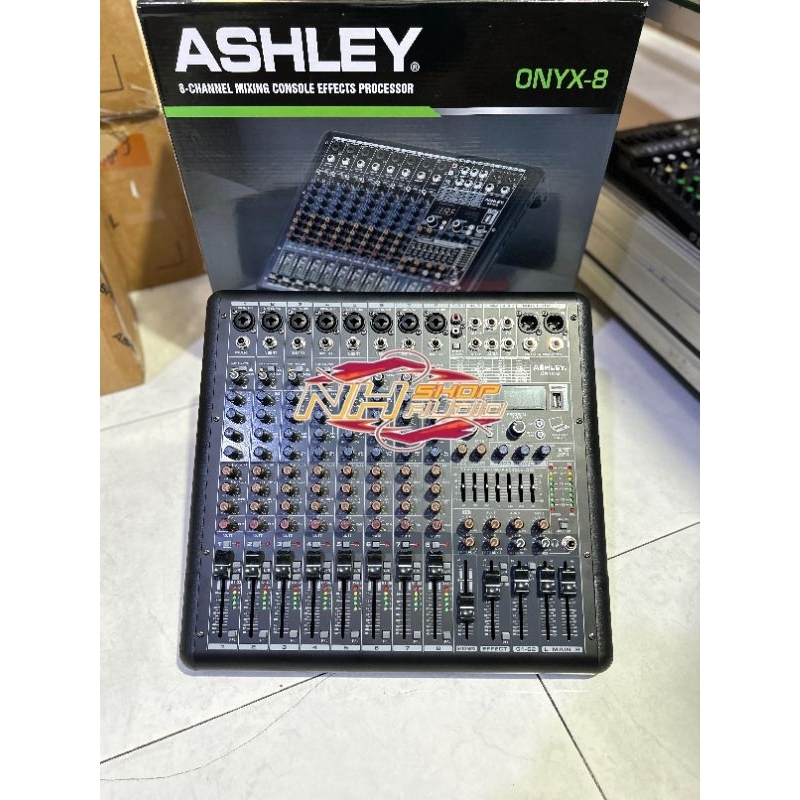 MIXER AUDIO ASHLEY ONYX 8 CHANNEL ORIGINAL MIXER KARAOKE ASHLEY ONYX8 Mixer Ashley Onyx8 8chanel 4 t