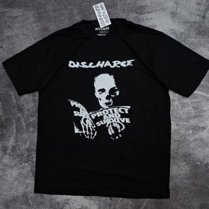 DISCHARGE kaos pendek band punk hitam