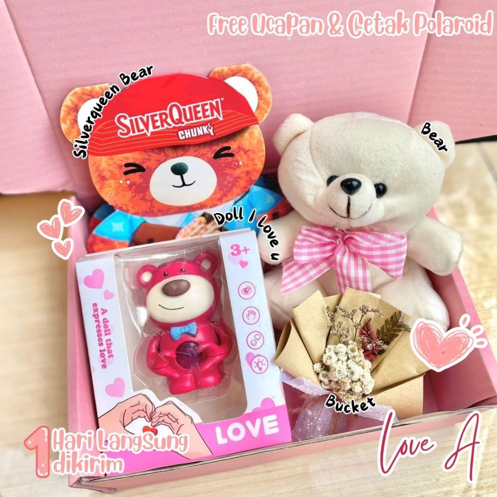 

READY SIAP KIRIm Kado hampers coklat cadbury silverqueen bear ayang murah original natal valentine valentin kado gift box box natal pacar sahabat gebetan suamik istri cewek cowok romantis