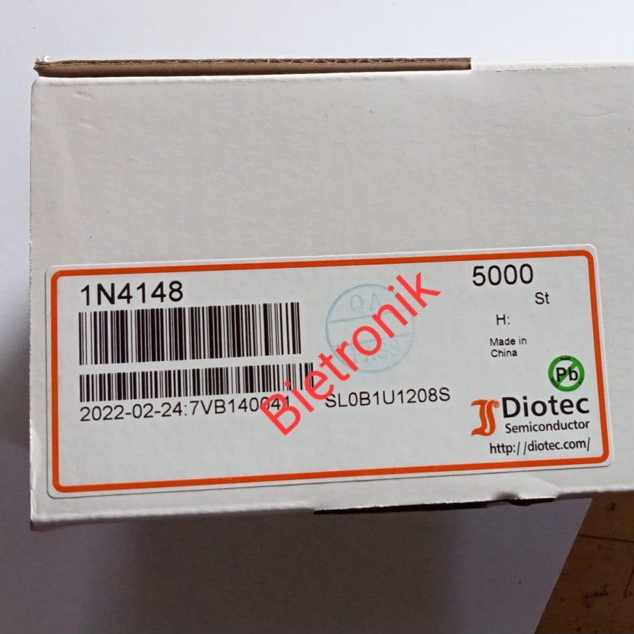 Dioda 1n4148 DO35 200mA 100V Diotec Semiconductor