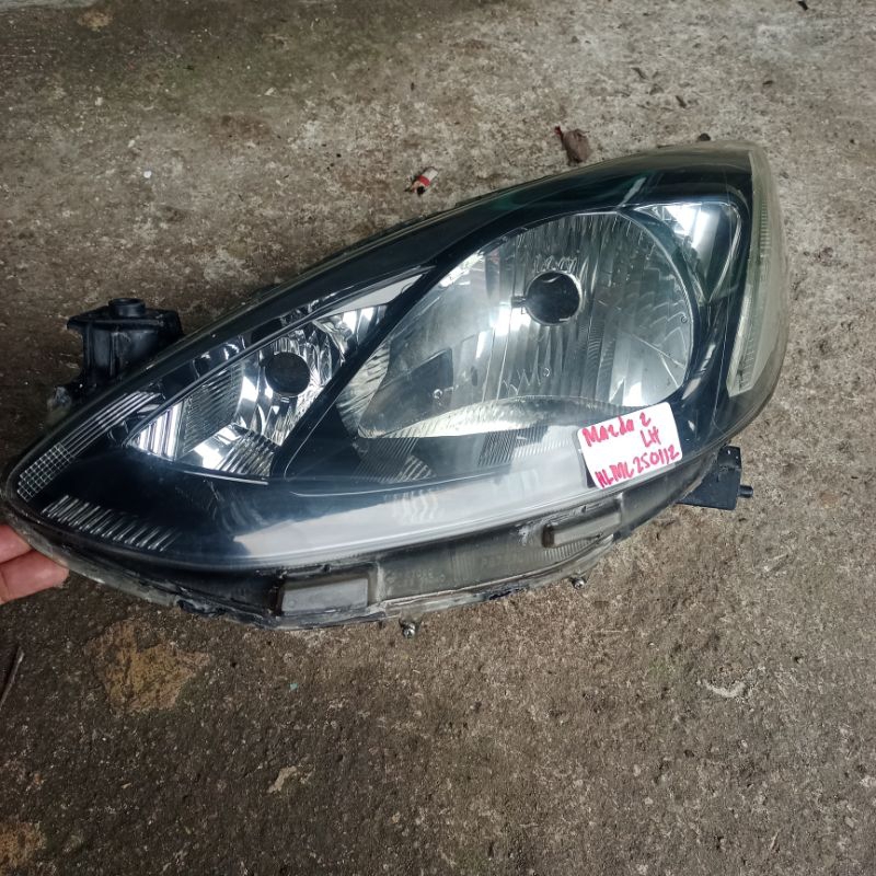 head lamp Mazda 2 std kiri
