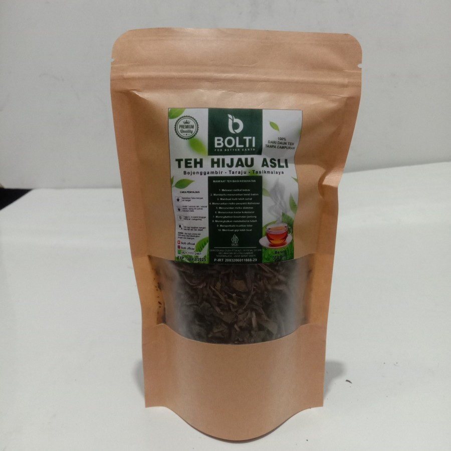 

BOLTI Teh Hijau Asli 70gr 100% Dari Daun Teh Hijau Pilihan