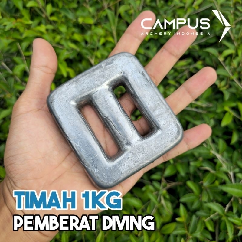 Timah Pemberat 1KG (1000 Gram) / Timah Pemberat Selam Scuba Diving Freediving Spearfishing
