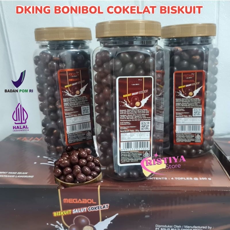 

DKING BONIBOL Cokelat Biskuit Kemasan Toples
