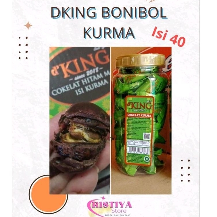 

Bonibol DKing Cokelat isi Kurma kemasan toples