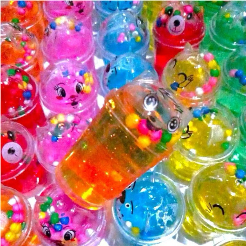 Mainan Slime Boba Bening