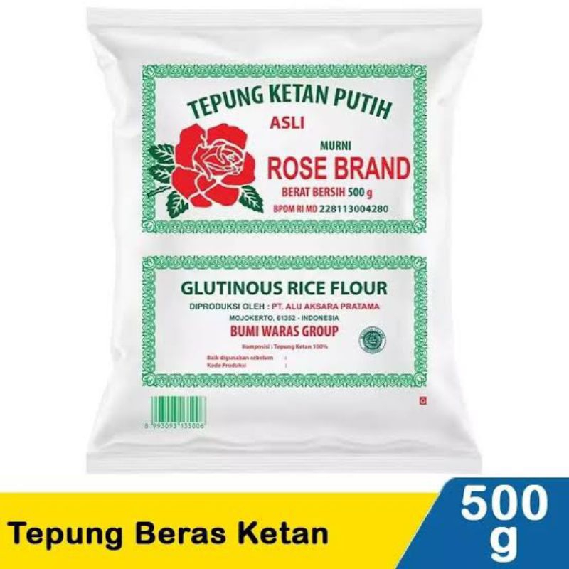 

Tepung Ketan Putih Rose Brand 500 gram / Tepung Ketan Rose Brand