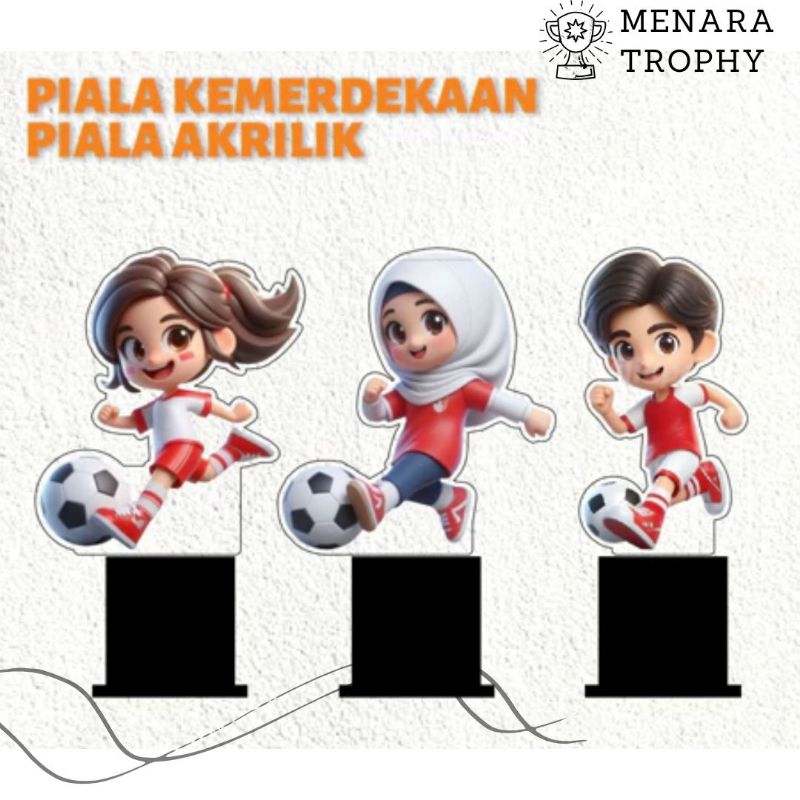 PIALA SEPAKBOLA ANAK PIALA FUTSAL PIALA OLAHRAGA ANAK AKRILIK