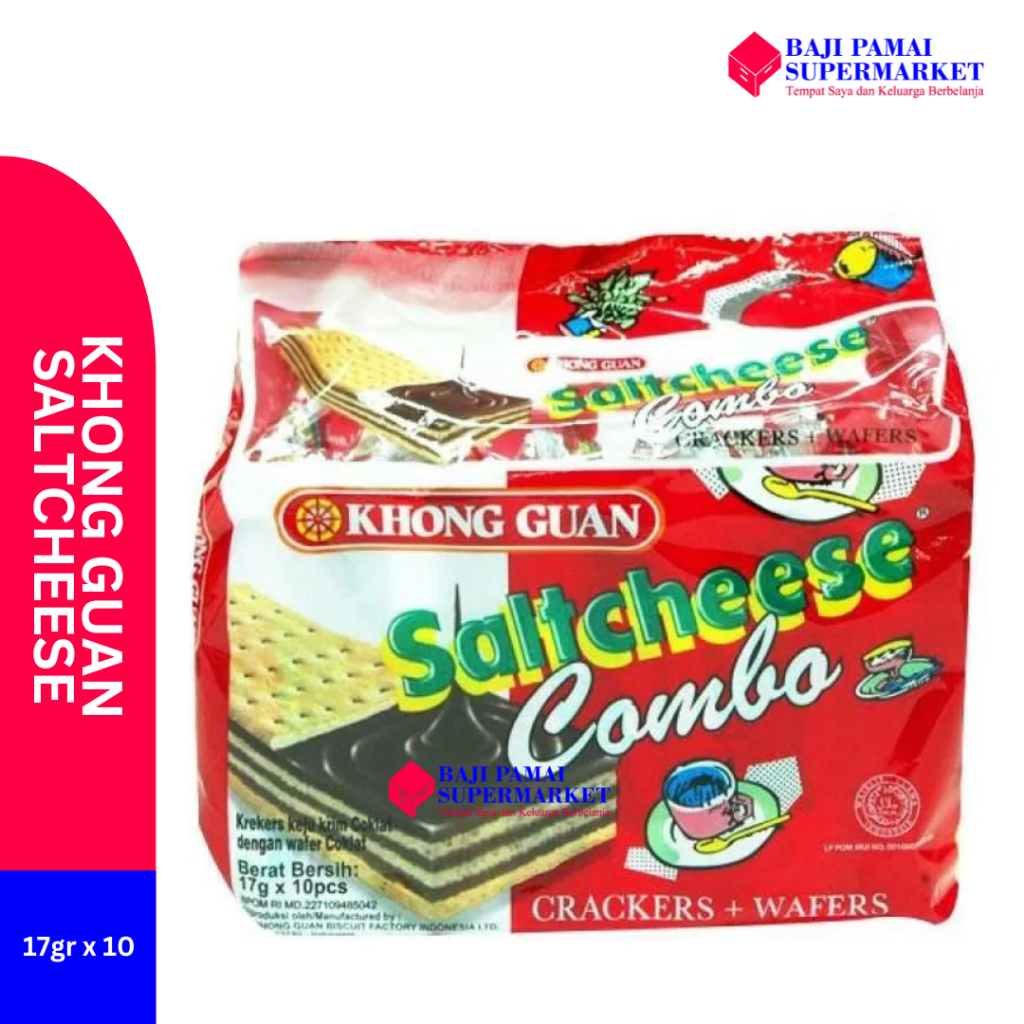 

KHONG GUAN SALTHEESE COMBO BAG ISI 10 @17 GR