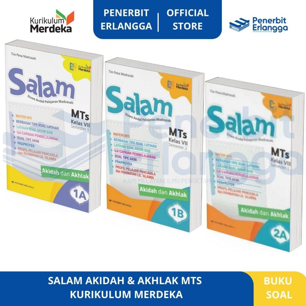 [Erlangga Official] Salam: Akidah dan Akhlak Mts Kelas 7 8 - Kurikulum Merdeka