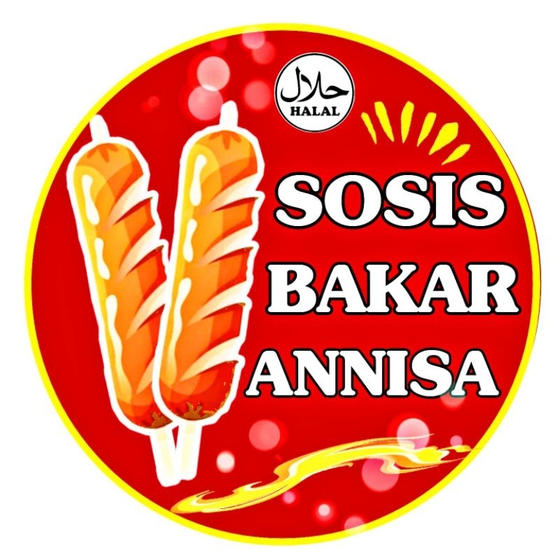 

STICKER MAKANAN CEMILAN SNACK SOSIS BAKAR