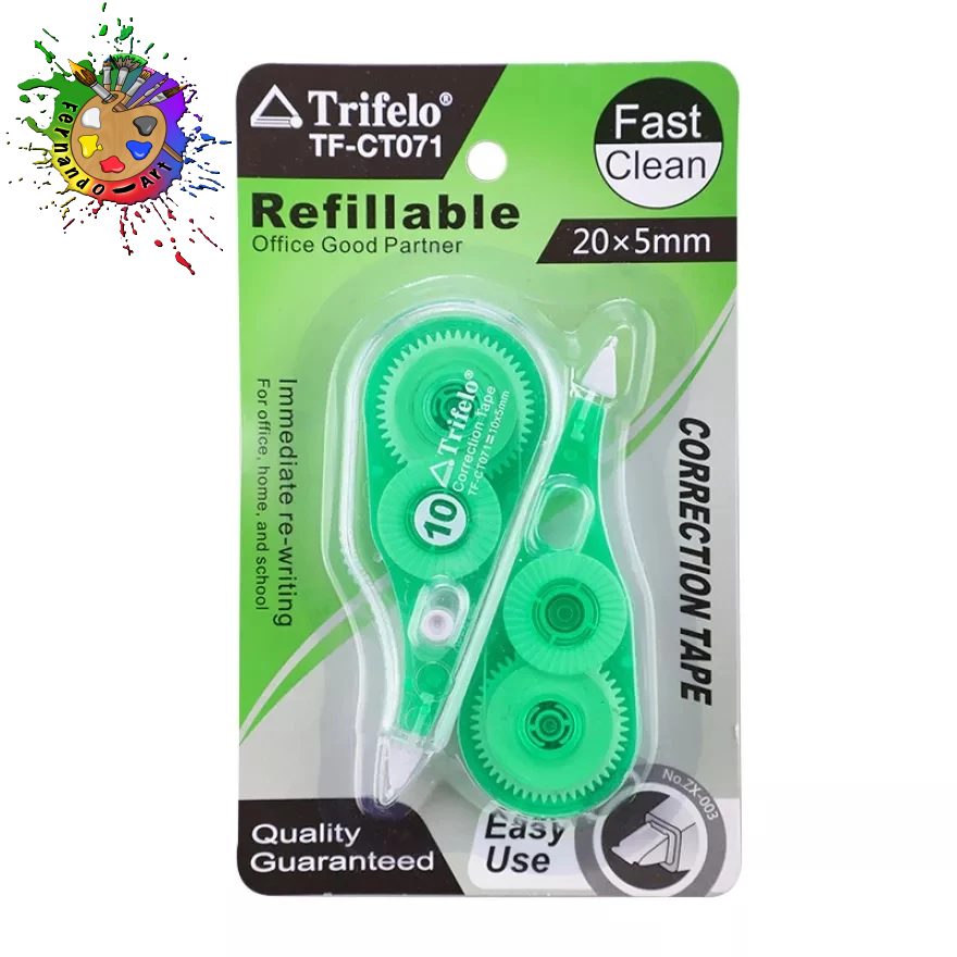 

Correction Tape Bening Tipe X Trifelo TF CT071 Gratis Free Refill