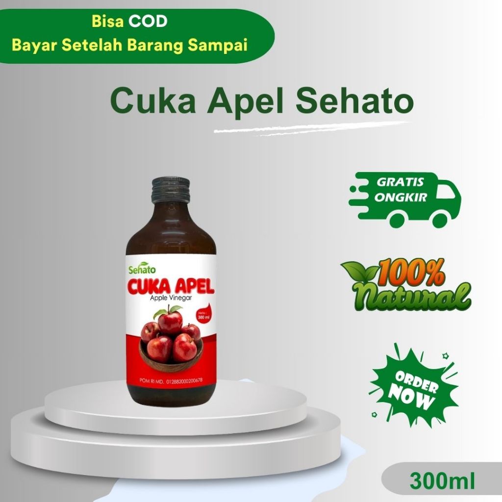 

Sehato Cuka Apel Dapat Membantu Meningkatkan Sistem Kekebalan Tubuh - Isi 300gr