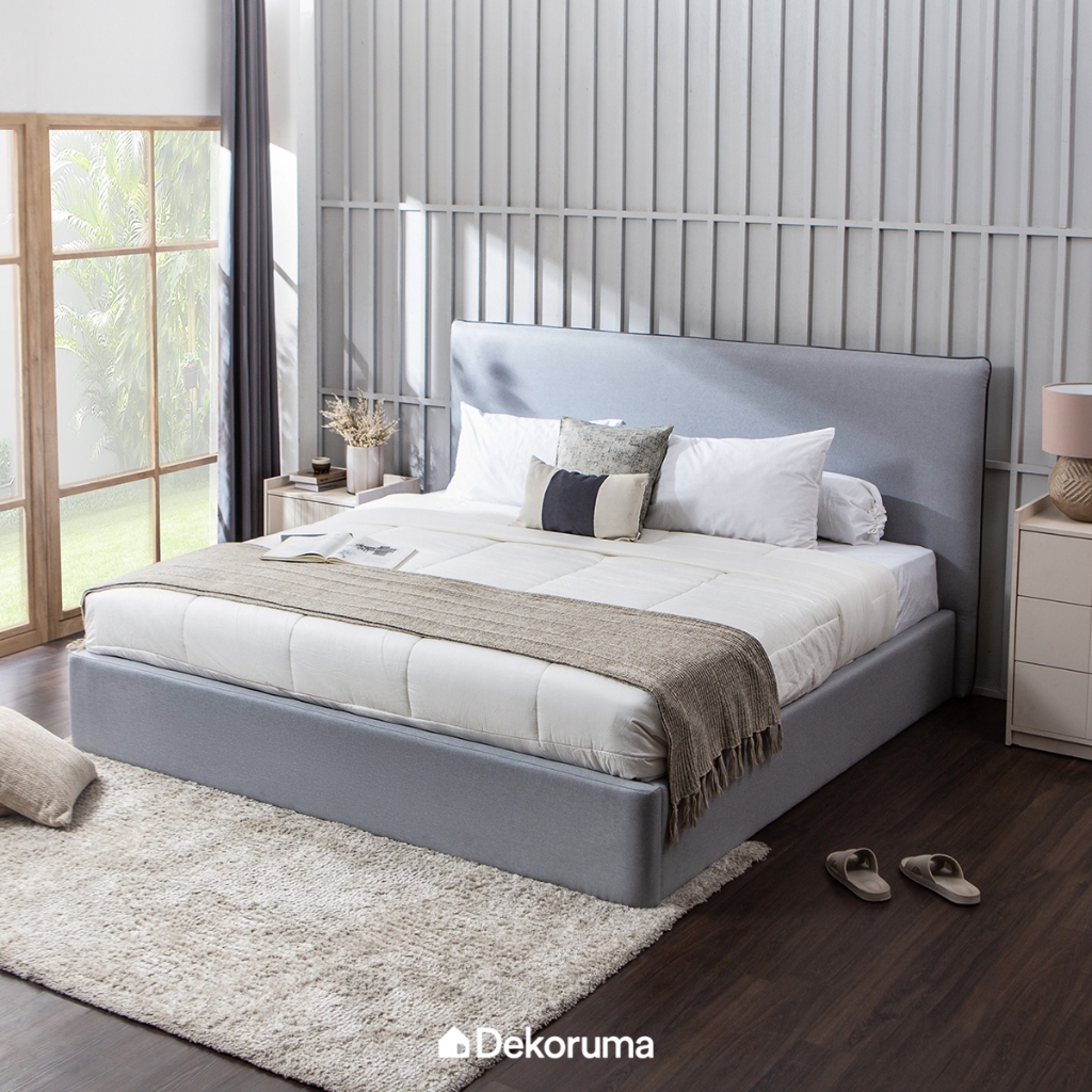 Dekoruma HIDEO Headboard & Divan / Dipan dan Sandaran 180.5 cm x 201 cm (Untuk Kasur 180 cm x 200 cm