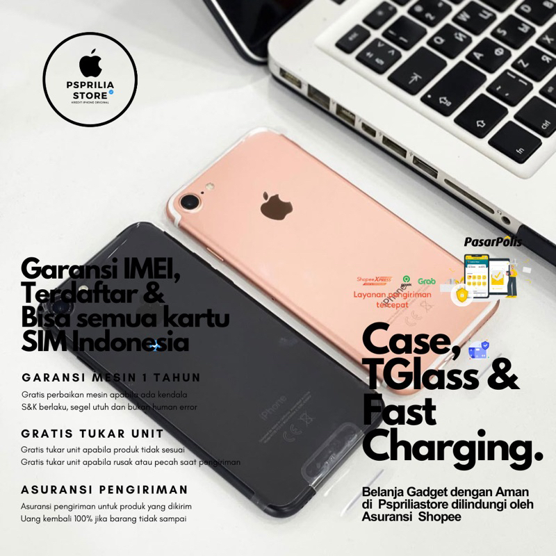 iphone 7 128GB 32GB 256GB like new Fulset Mulus