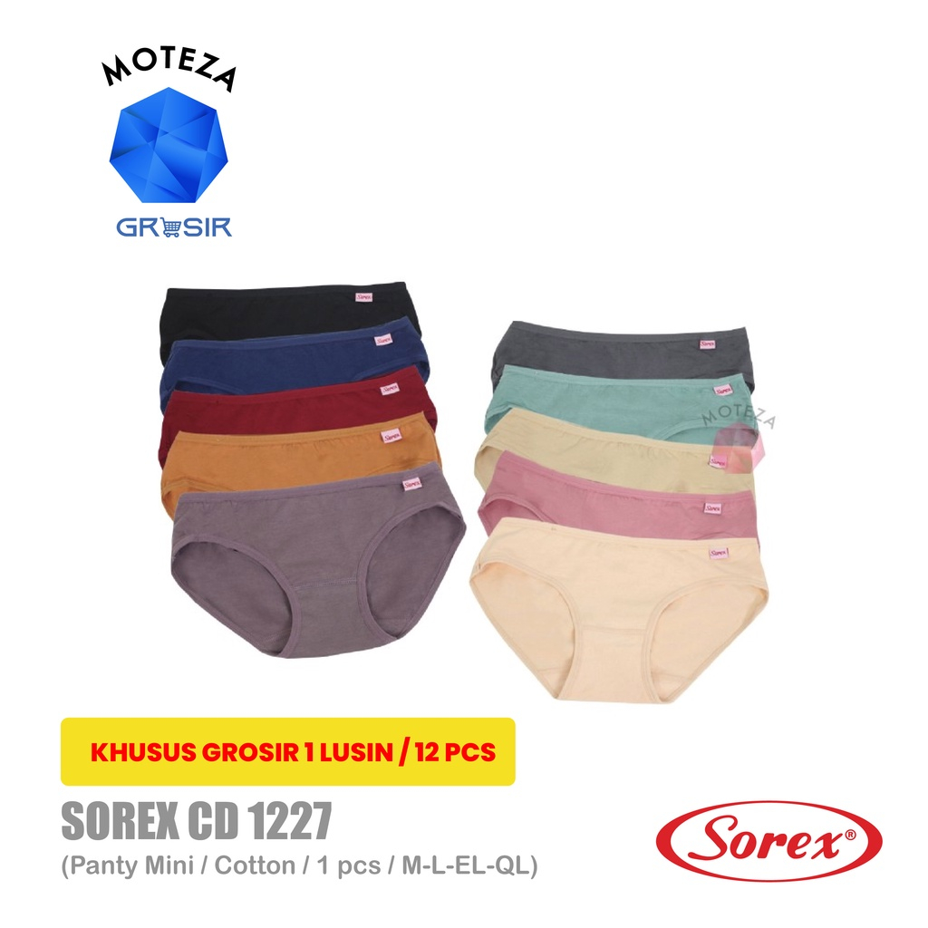 Grosir [12 pcs] Sorex CD 1227 - 1 Lusin - Celana Dalam Wanita - Mini Panty