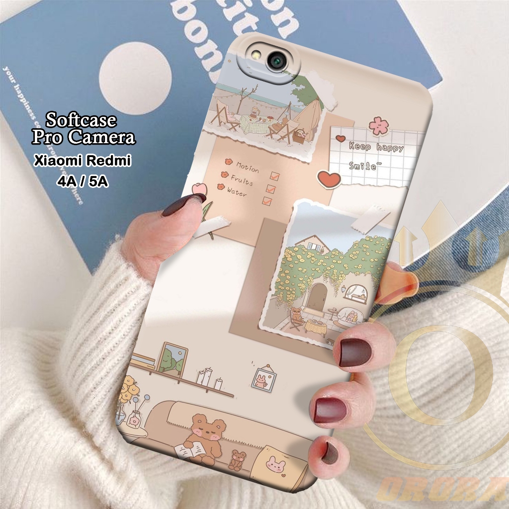 Softcase Xiaomi Redmi 4A / Xiaomi Redmi 5A -ORORA- Casing Xiaomi Redmi 4A - Motif case Aesthetic - S