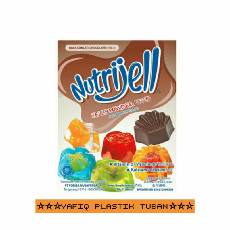 

[1box ISI 12shacet] NUTRIJELL COKLAT 20gr