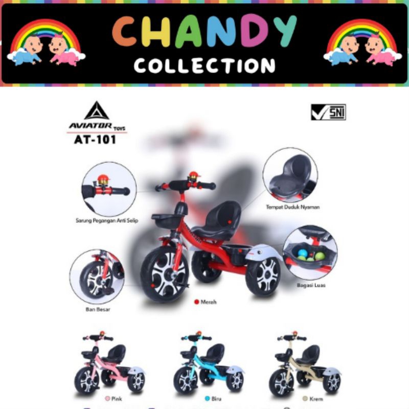 SEPEDA ANAK RODA TIGA AVIATOR AT 101