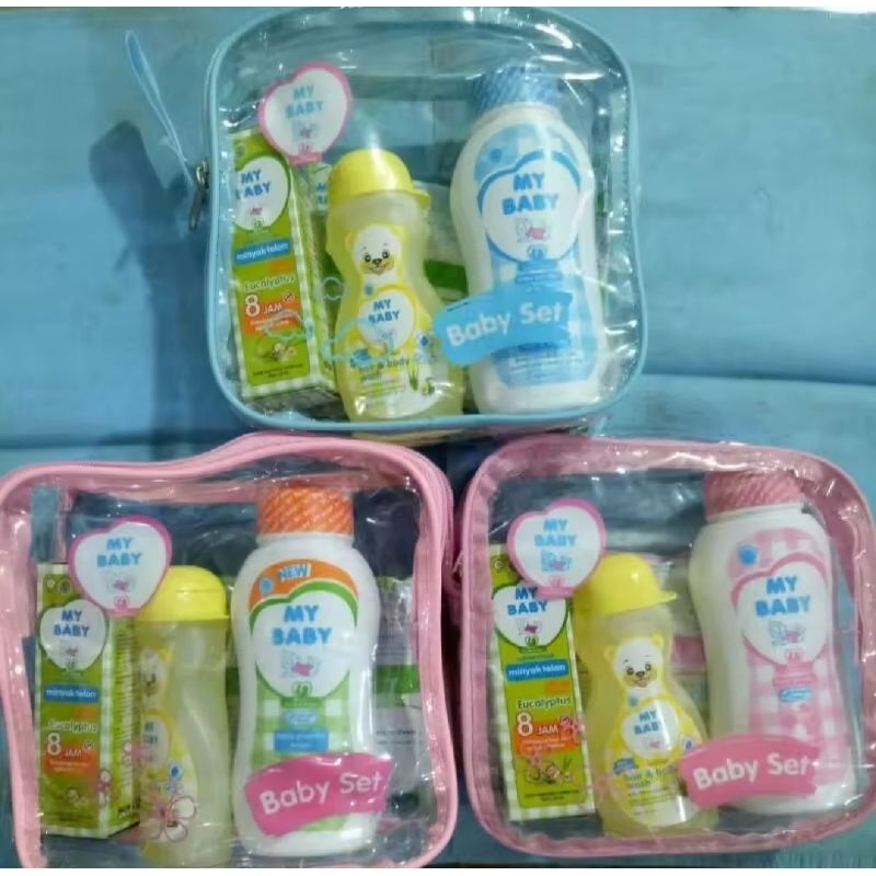 My Baby Set Travel Pack / Bag (isi 4 Produk) - Gift Set Bayi Mini - Paket Travel Pack / My Baby Set 