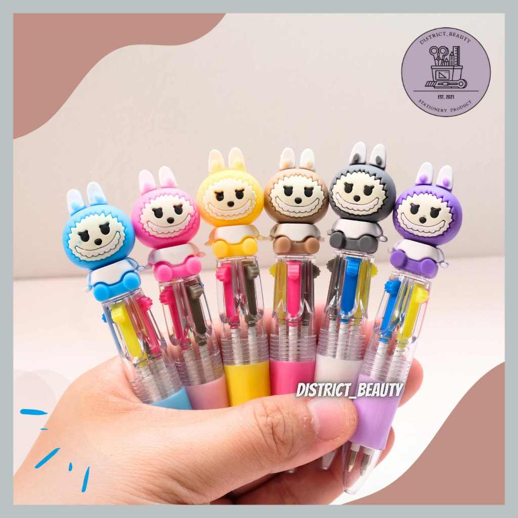 

PULPEN 4 WARNA LABUBU PEN CETEK WARNA WARNI ISI 4 WARNA PEN CETEK LABUBU MINI PULPEN CETEK 4 WARNA LABUBU TERMURAH