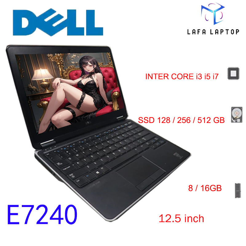 Laptop Dell Thinkpad second E7240 12.5inch core I3/I5/i7 Windows 10 Pro Widows 11 Generasi Mulus & L
