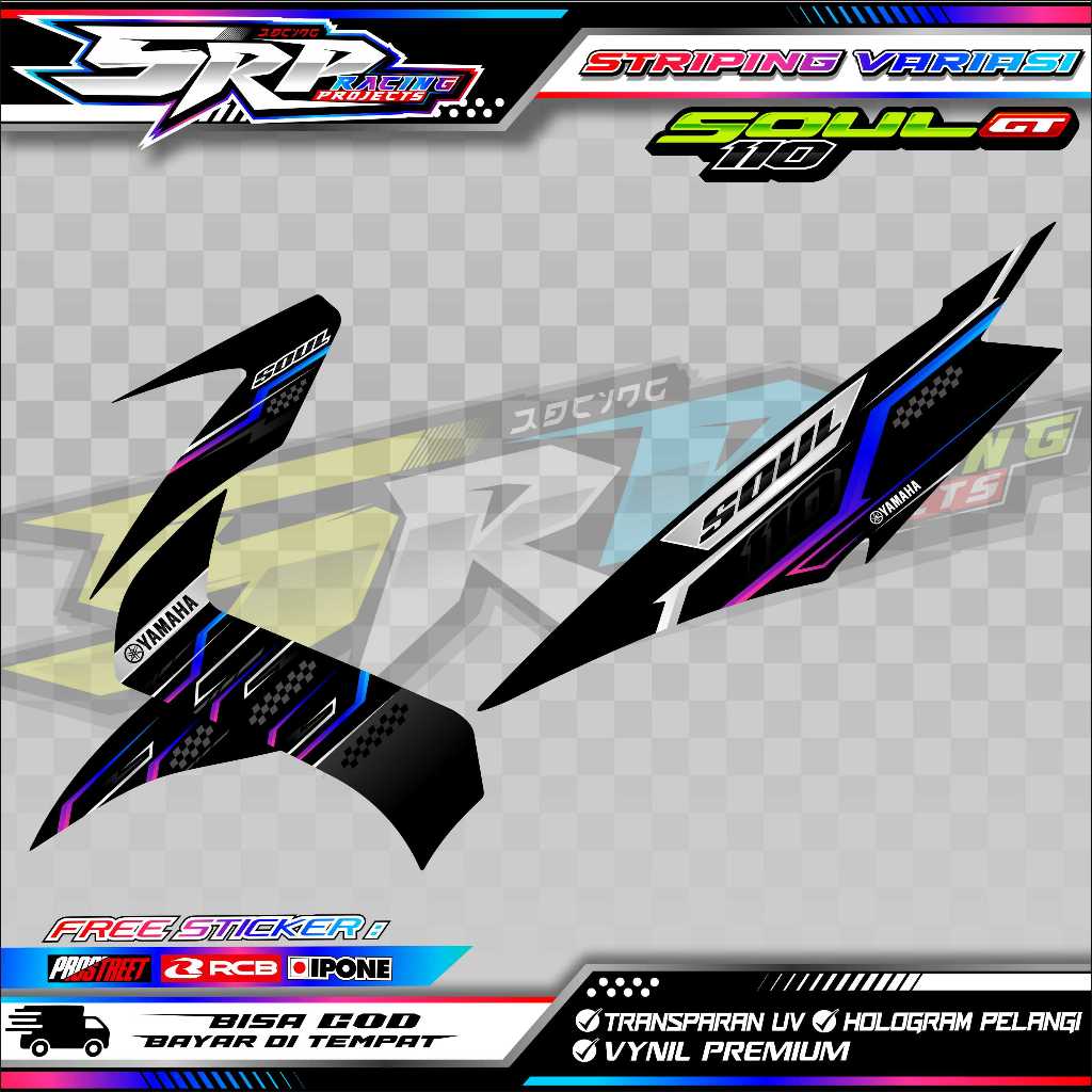 STRIPING VARIASI YAMAHA MIO SOUL GT 110 / STIKER LIST MOTOR YAMAHA MIO SOUL GT 110